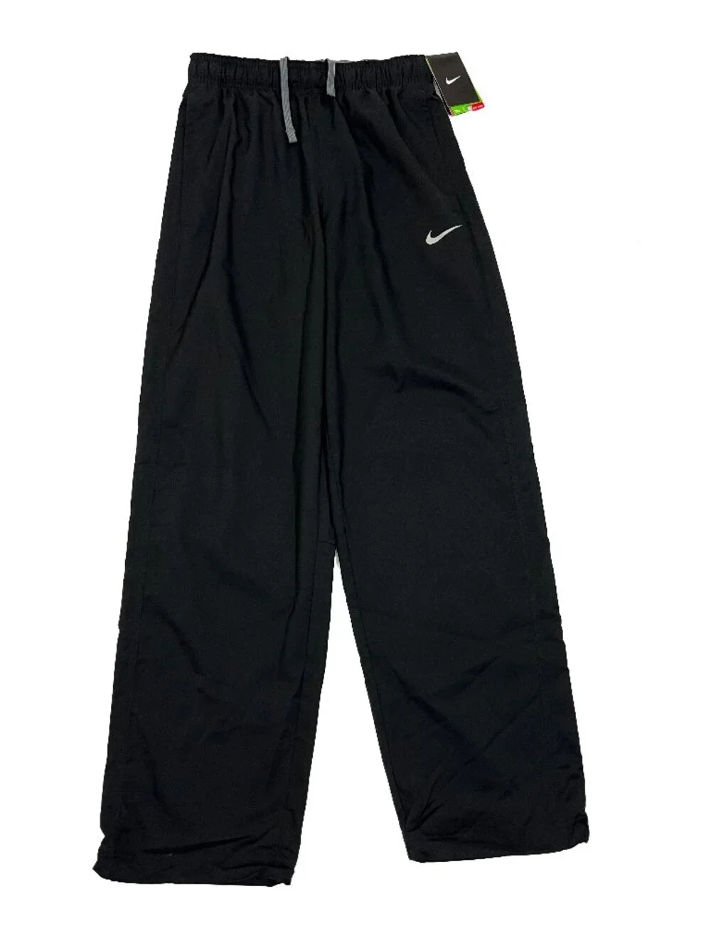 Nike NEW NWT Wide Leg Dri Fit Black Elastic Waist Pants Mens S